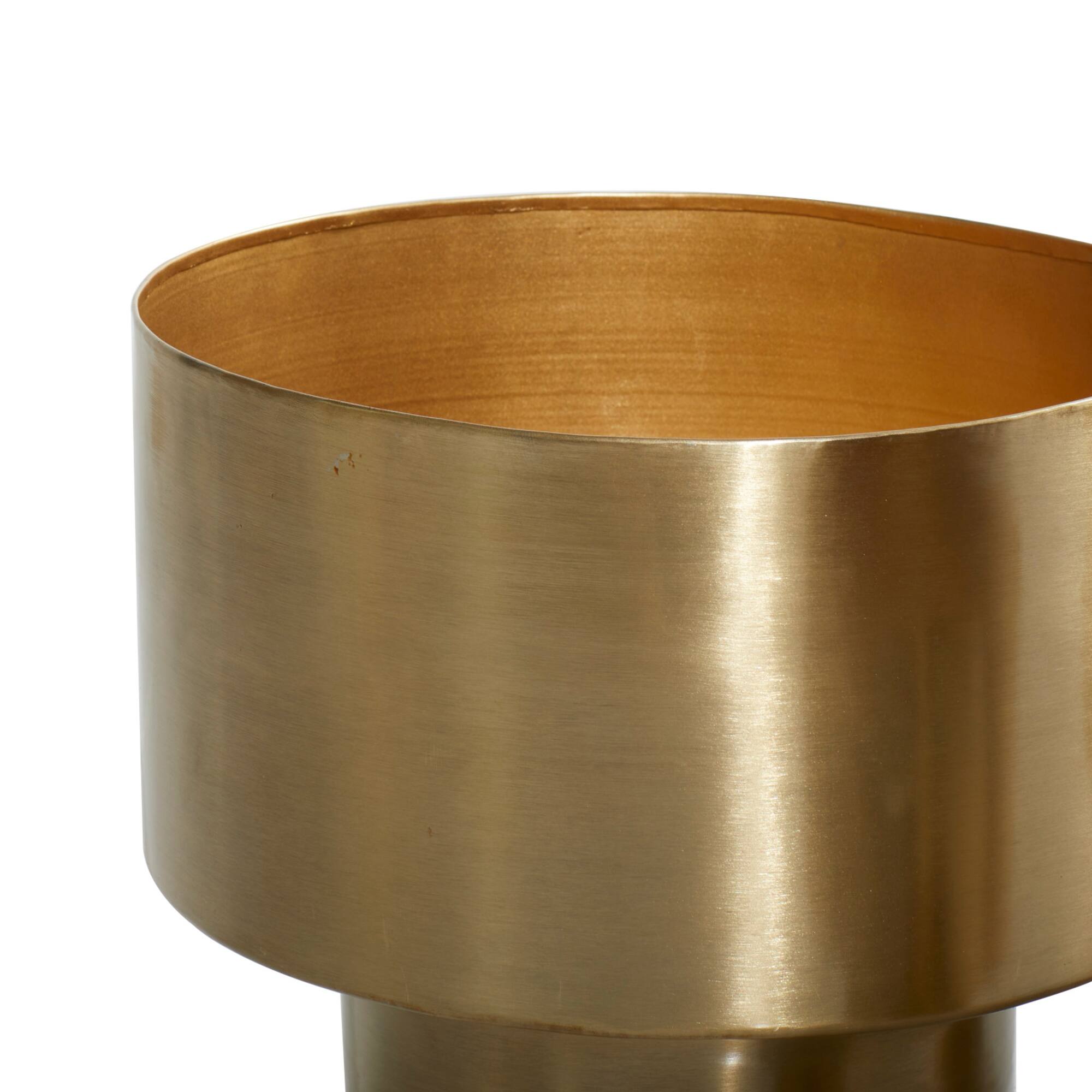 Gold Metal Unique Glam Planter Set